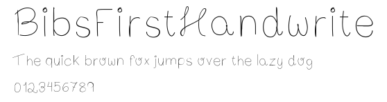 BibsFirstHandwrite Preview
