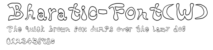 Bharatic-Font(W) Preview