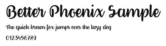 Better Phoenix Sample.ttf