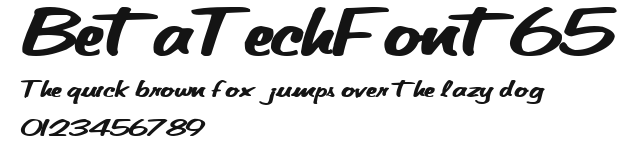 BetaTechFont65 Preview