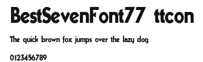 BestSevenFont77 ttcon.ttf