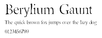 Berylium Gaunt.ttf