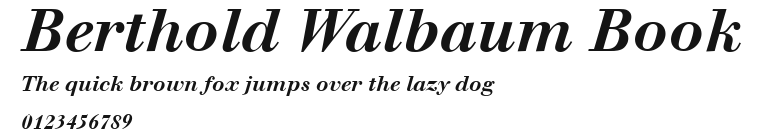 Berthold Walbaum Book Preview