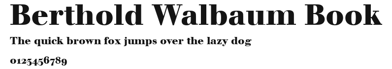 Berthold Walbaum Book Preview