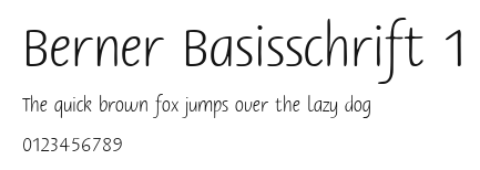 Berner Basisschrift 1 Preview