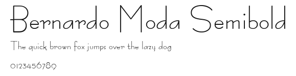 Bernardo Moda Semibold Preview
