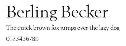 Berling Becker Preview