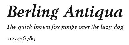 Berling Antiqua Preview