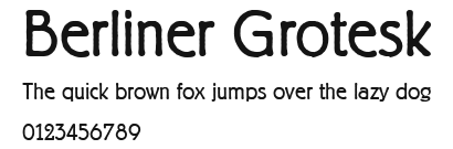 Berliner Grotesk Preview