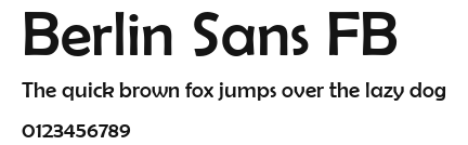 Berlin Sans FB Preview