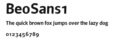 BeoSans1 Preview