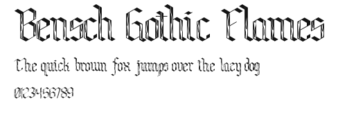 Bensch Gothic Flames Preview