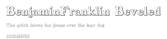BenjaminFranklin Beveled.otf