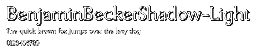 BenjaminBeckerShadow-Light.ttf