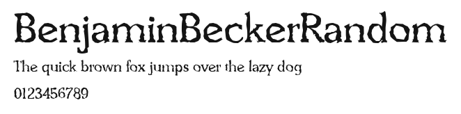 BenjaminBeckerRandom.ttf