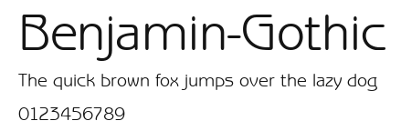Benjamin-Gothic.ttf
