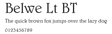 Belwe Lt BT Preview