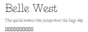 Belle West.otf