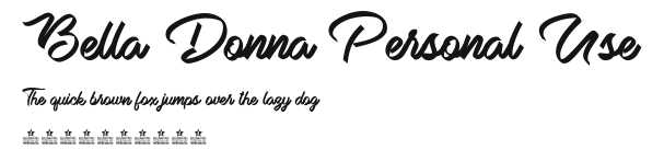 Bella Donna Personal Use.ttf
