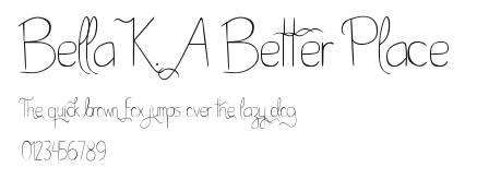 Bella K. A Better Place.ttf