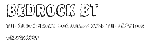 Bedrock BT.ttf