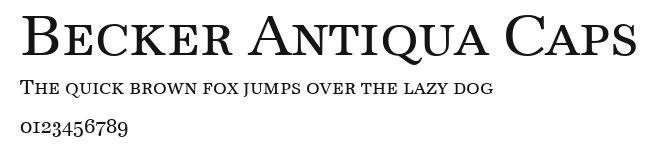 Becker Antiqua Caps.ttf