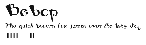 Bebop.ttf