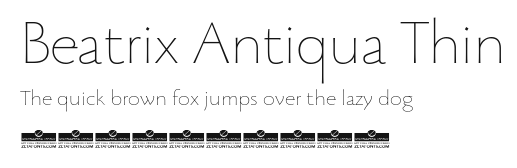 Beatrix Antiqua Thin Preview