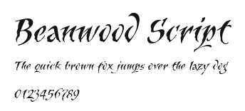 Beanwood Script.ttf