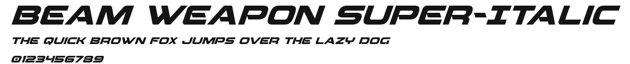 Beam Weapon Super-Italic.ttf