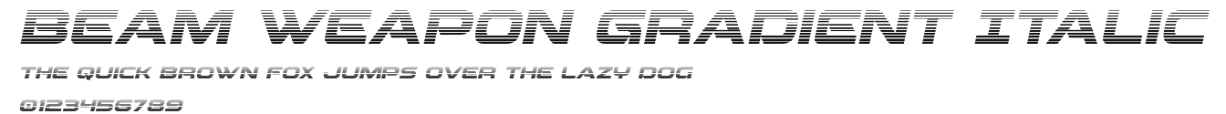 Beam Weapon Gradient Italic.ttf