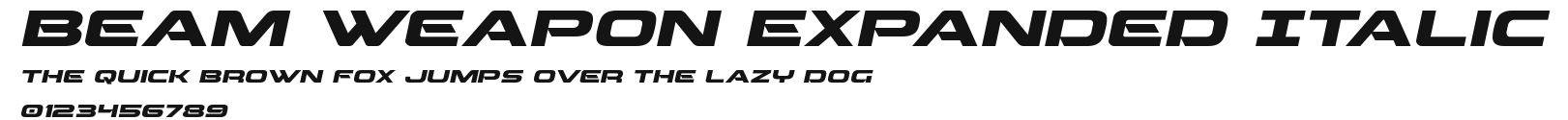 Beam Weapon Expanded Italic.ttf