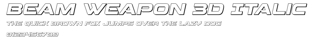 Beam Weapon 3D Italic.ttf