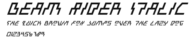 Beam Rider Italic.ttf