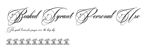 Beaked Tyrant Personal Use.ttf