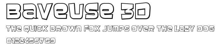 Baveuse 3D.ttf