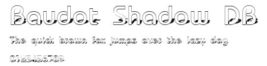 Baudot Shadow DB.ttf