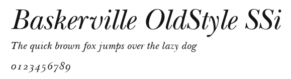 Baskerville OldStyle SSi.ttf