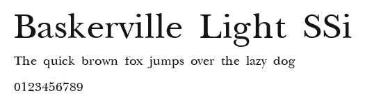 Baskerville Light SSi.ttf