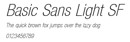 Basic Sans Light SF.ttf