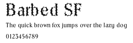 Barbed SF.ttf