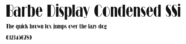 Barbe Display Condensed SSi.ttf