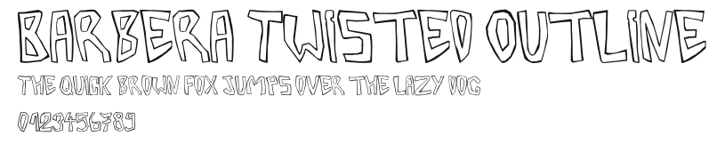 Barbera Twisted Outline.otf