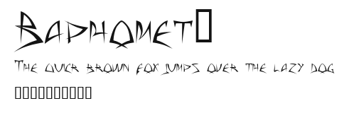 Baphomet™.ttf