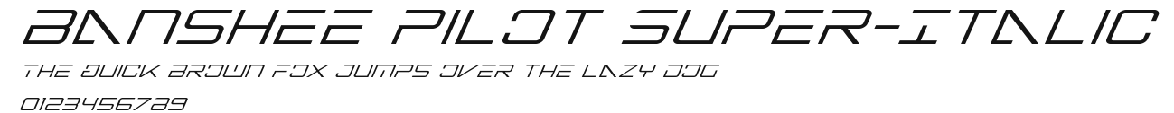 Banshee Pilot Super-Italic.ttf