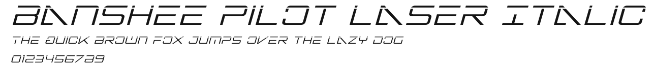 Banshee Pilot Laser Italic.ttf