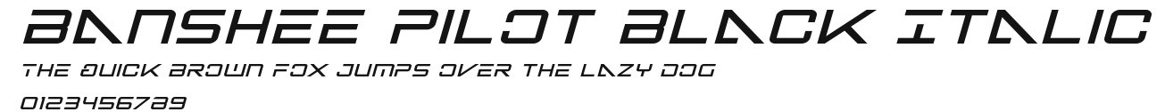 Banshee Pilot Black Italic.ttf