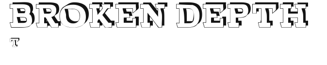 BROKEN DEPTH demo.otf