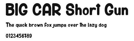 BIG CAR Short Gun.ttf