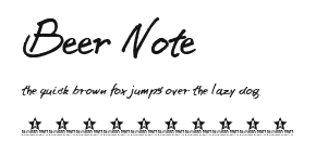 BEER NOTE .ttf